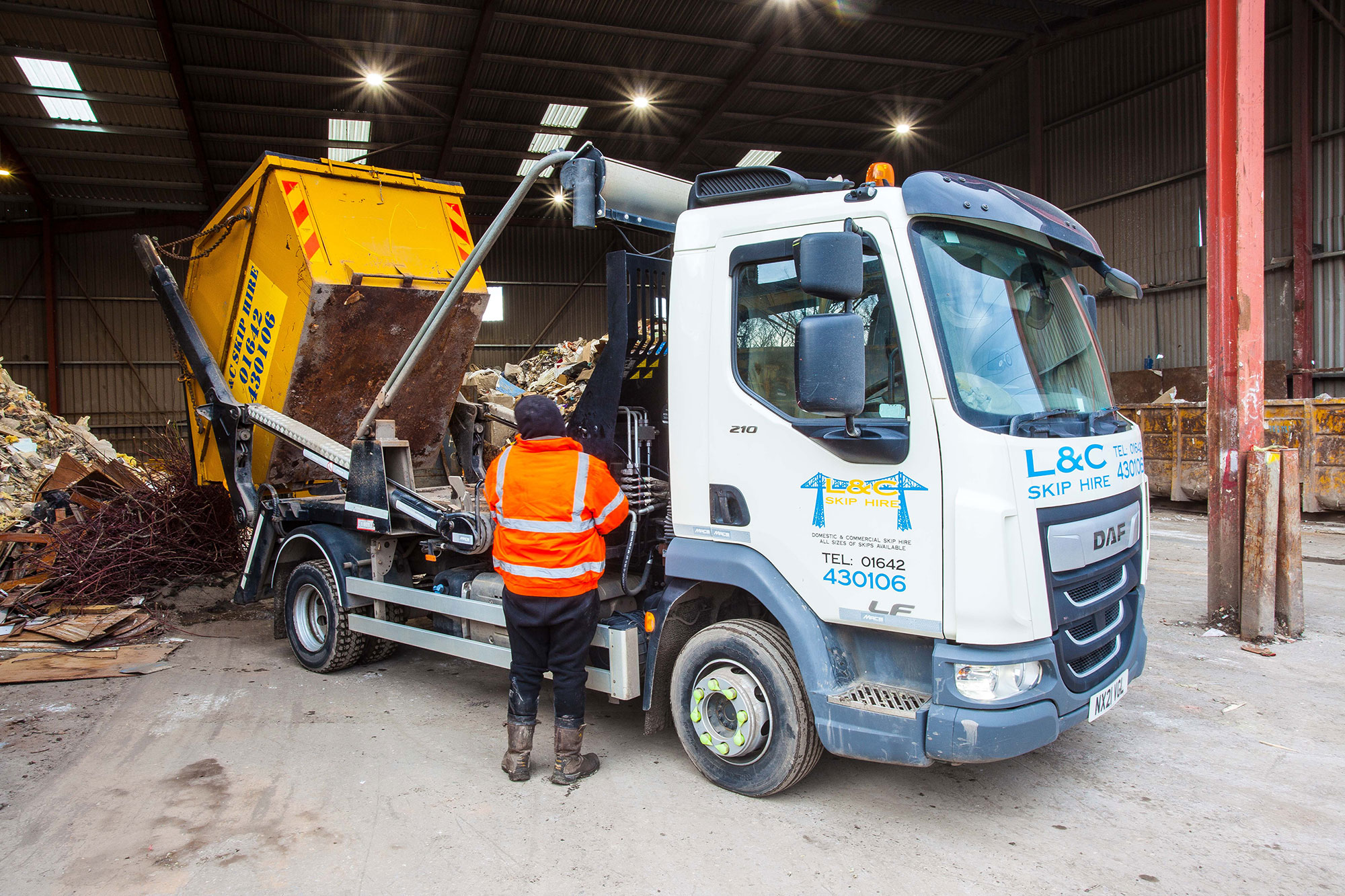 Skip hire Redcar Accepted and restricted garage waste